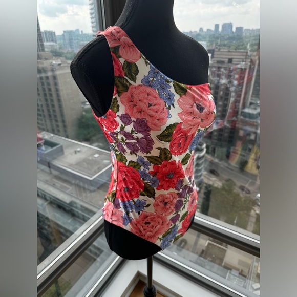 🆕 ZIMMERMANN 🧿 NWOT Poppy One-Shoulder Floral One Piece Bathing Suit - Sz 3 - Picture 3 of 16
